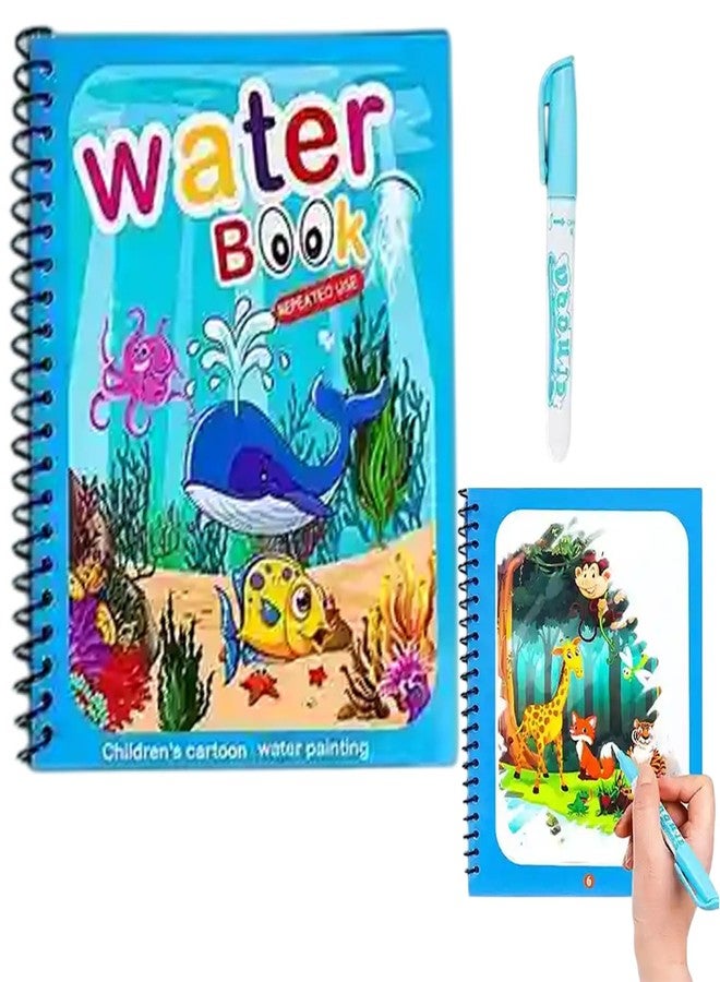 SNAPTRON Return Gifts For birthday For Kids Party Bulk -Set Of Water Coloring Books With Kids, Water Doodle Book Toys for 3 4 5 6 7 For Birthday Return Gifts For Kids Children Girls, Boys (Set of 1) - Image 1